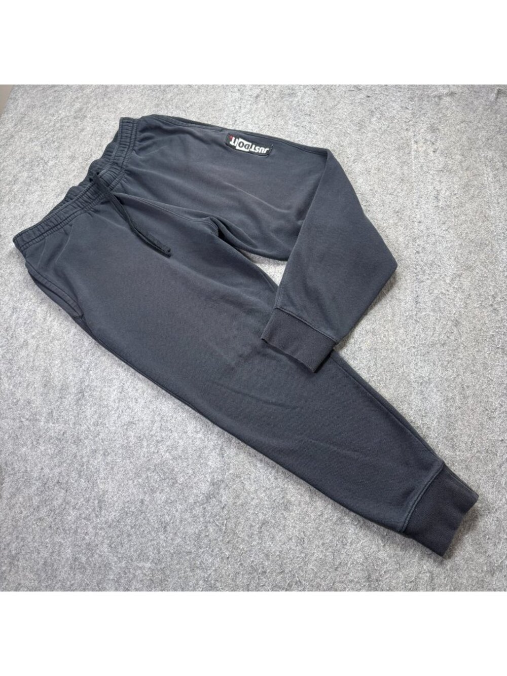 Nike Jogger Men L Black NSW Just Do It JDI Tapered Leg Sweatpants Fleece 27"